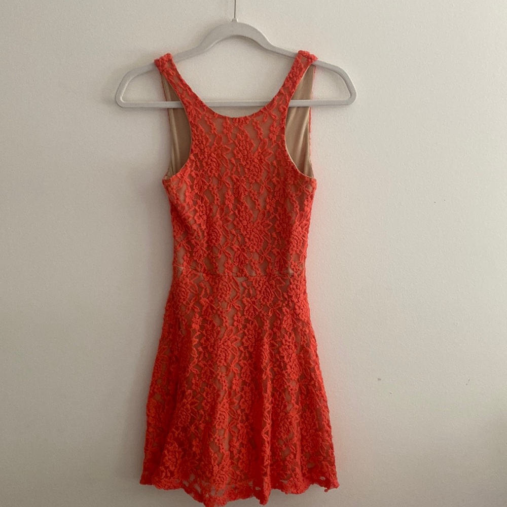 Orange Lace Mimi Chica Dress